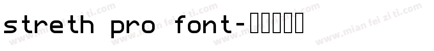 streth pro font字体转换